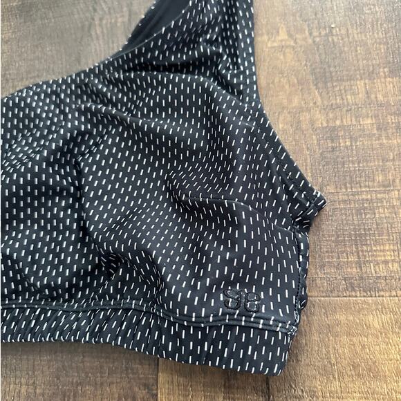 Albion Fit Midnight Dash Icon Crop Swimsuit Bikini Top Size Medium - Picture 3 of 7